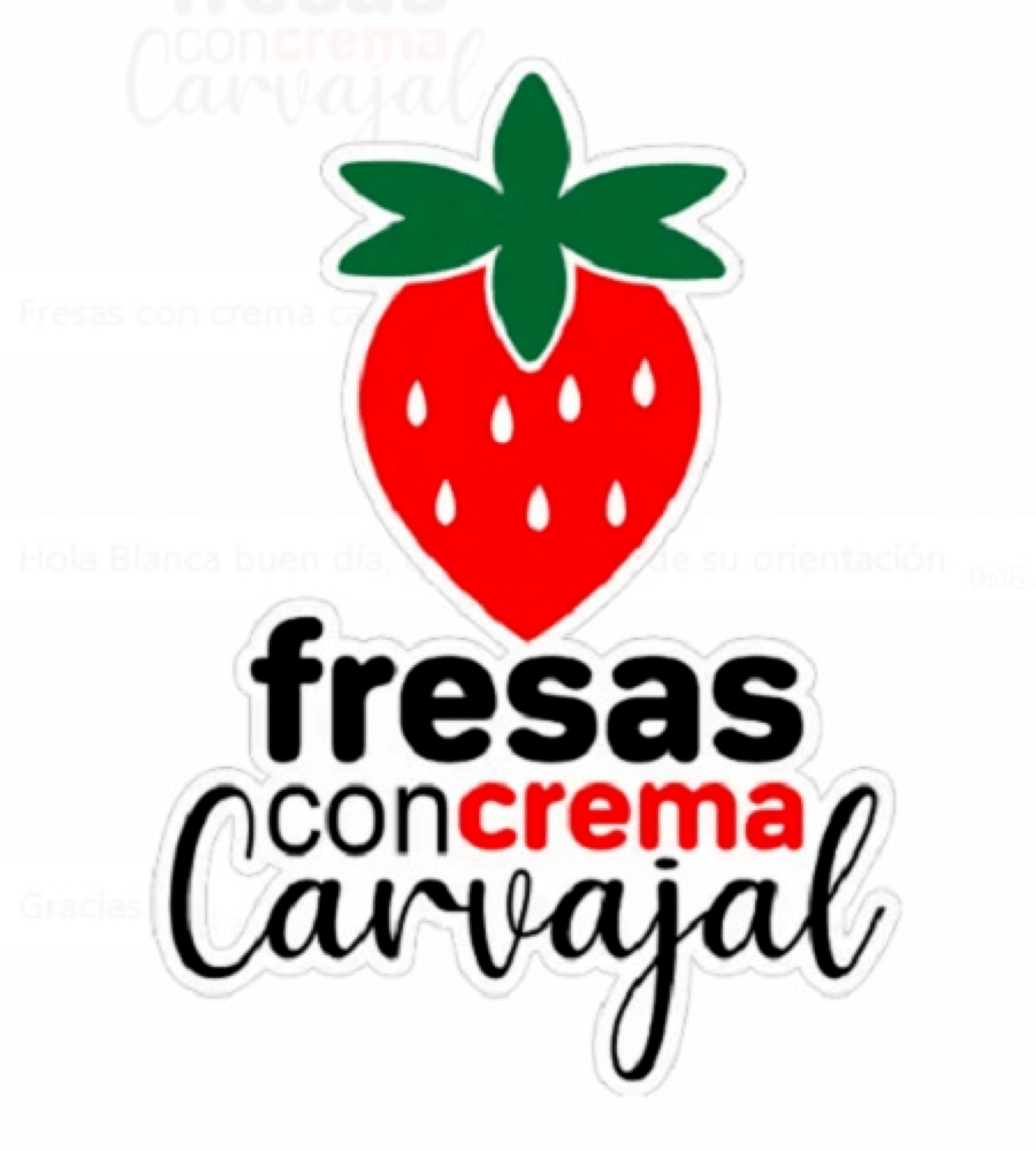 FRESAS CON CREMA CARVAJAL