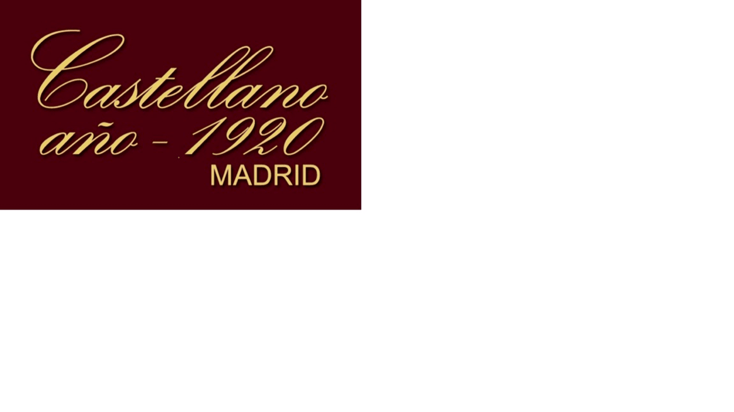 Castellano año - 1920 MADRID