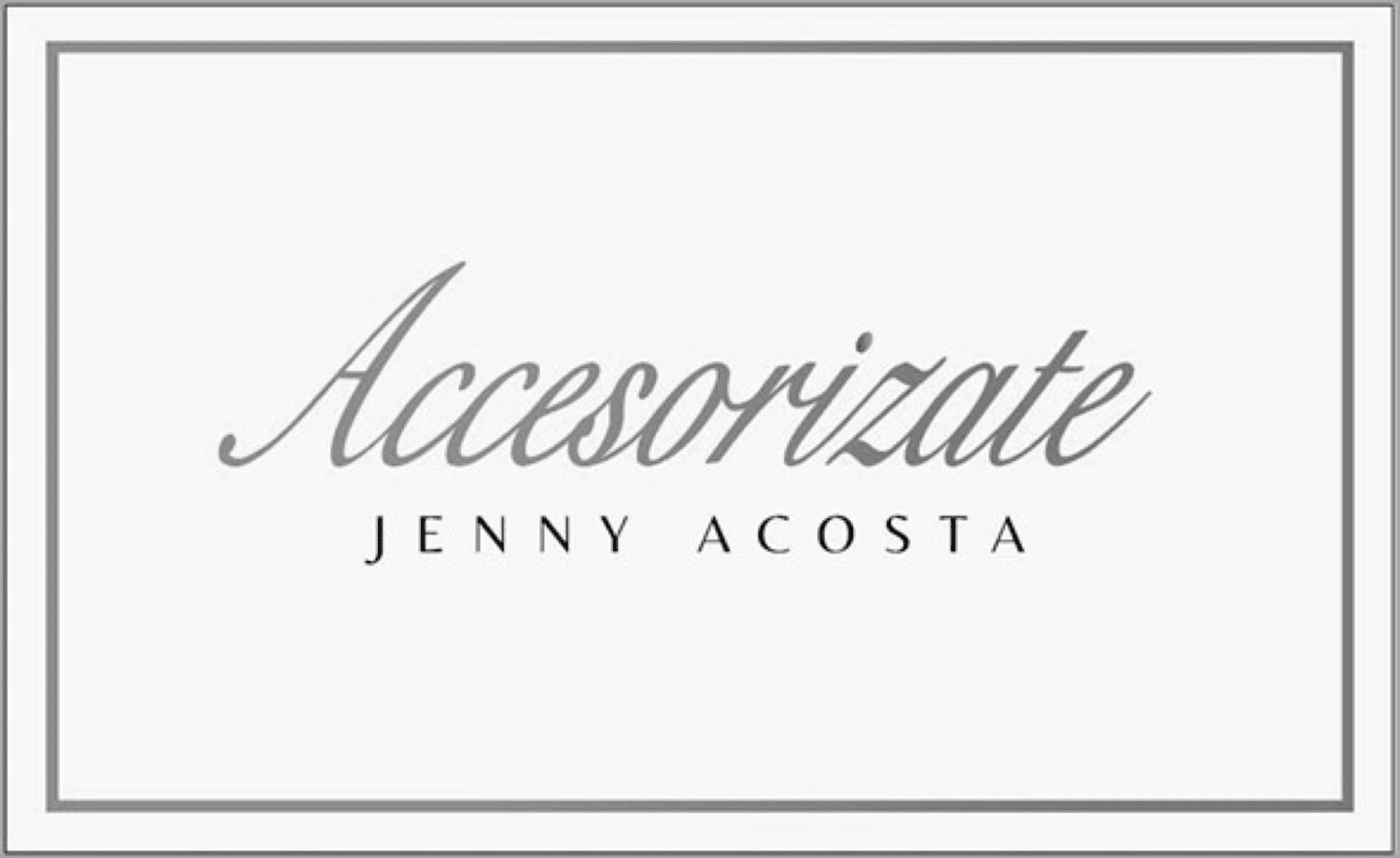 Accesorizate JENNY ACOSTA
