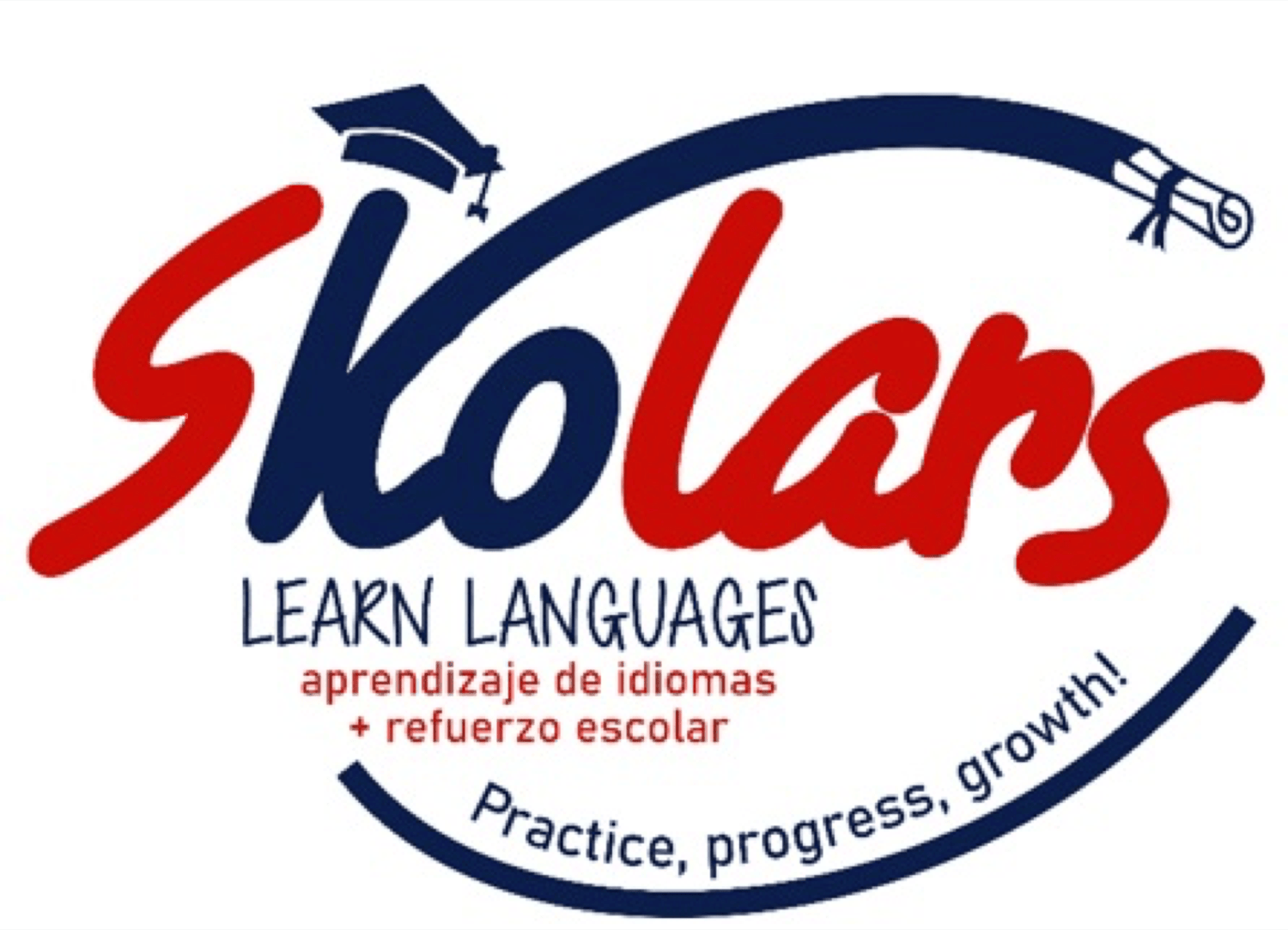 Skolars. LEARN LANGUAGES. aprendizaje de idiomas + refuerzo escolar. Practice, progress, growth!