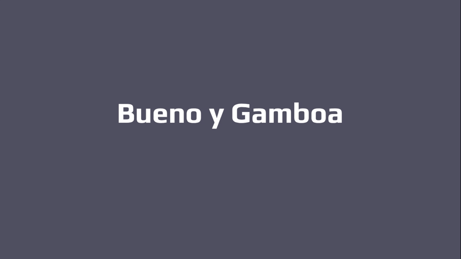 Bueno y Gamboa