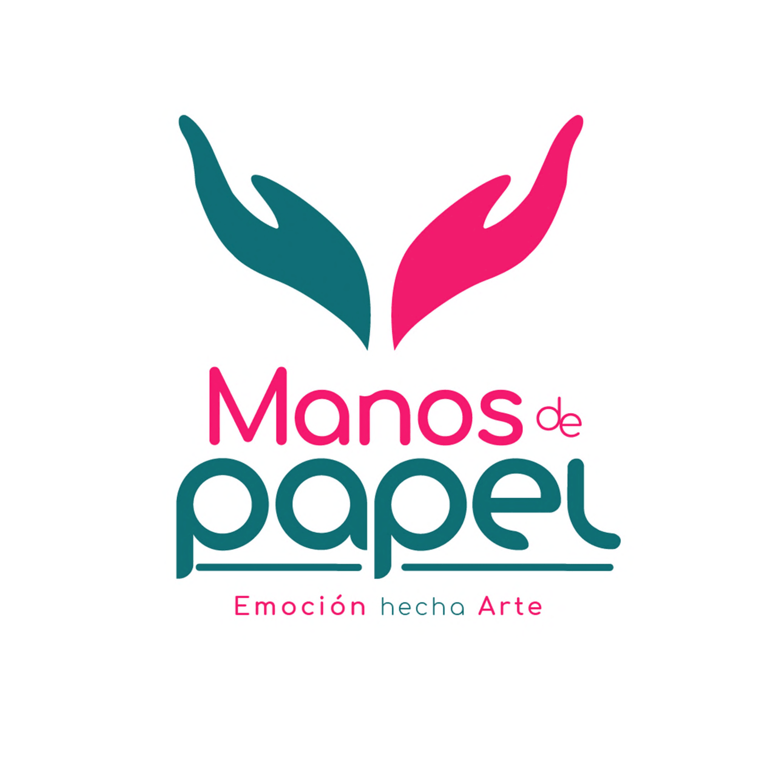 Manos de papel Emoción hecha Arte