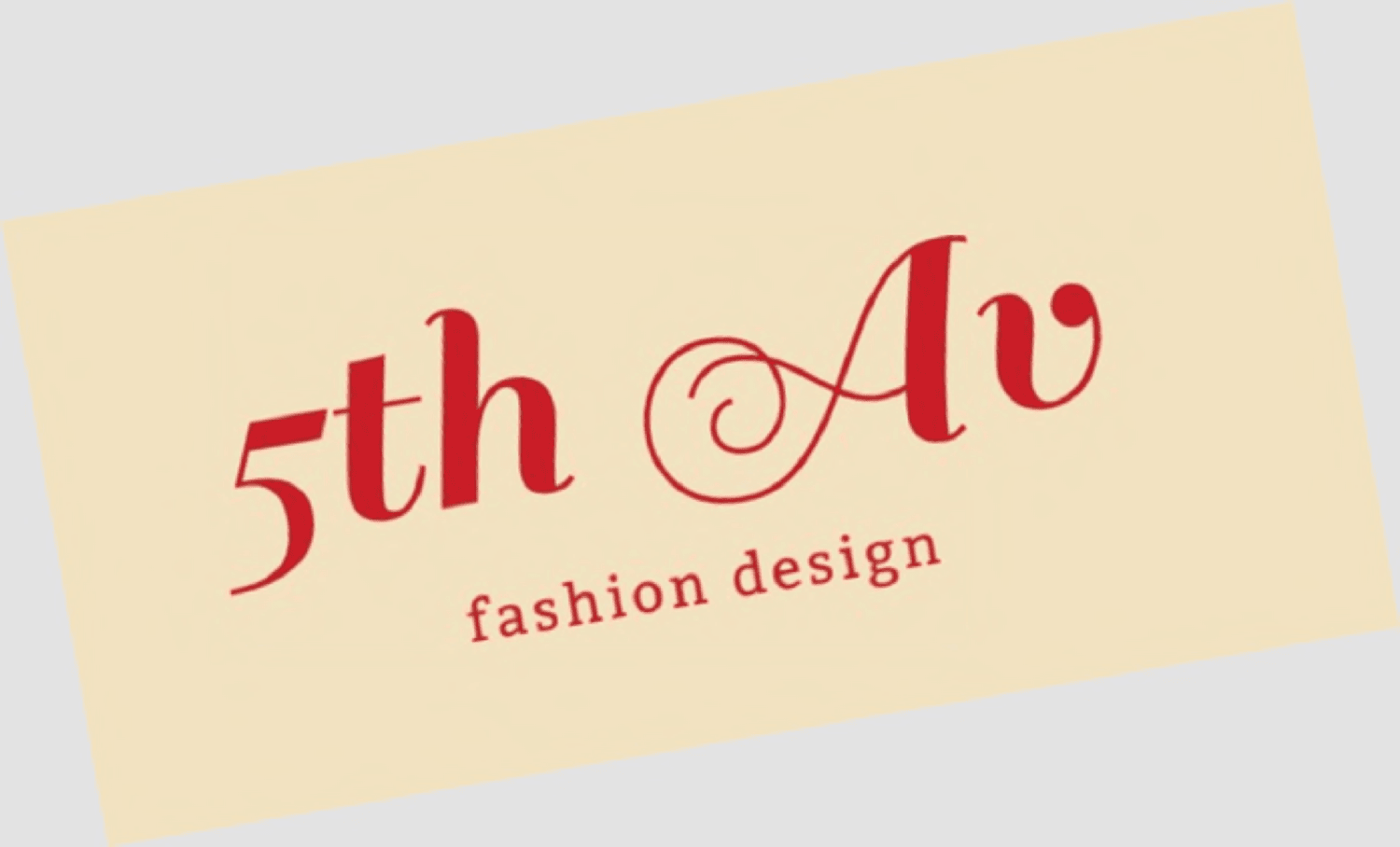5TH AV FASHION DESIGN