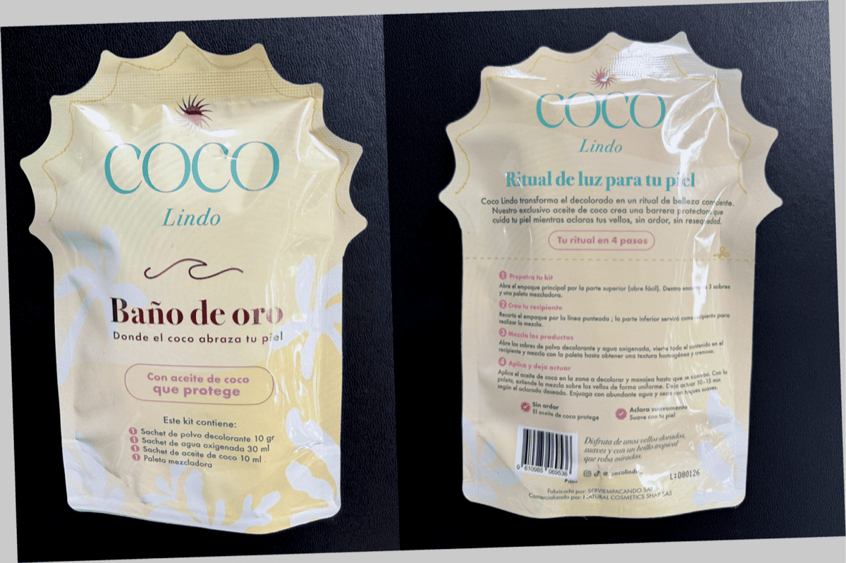 COCO LINDO Baño de oro donde el coco abraza tu piel