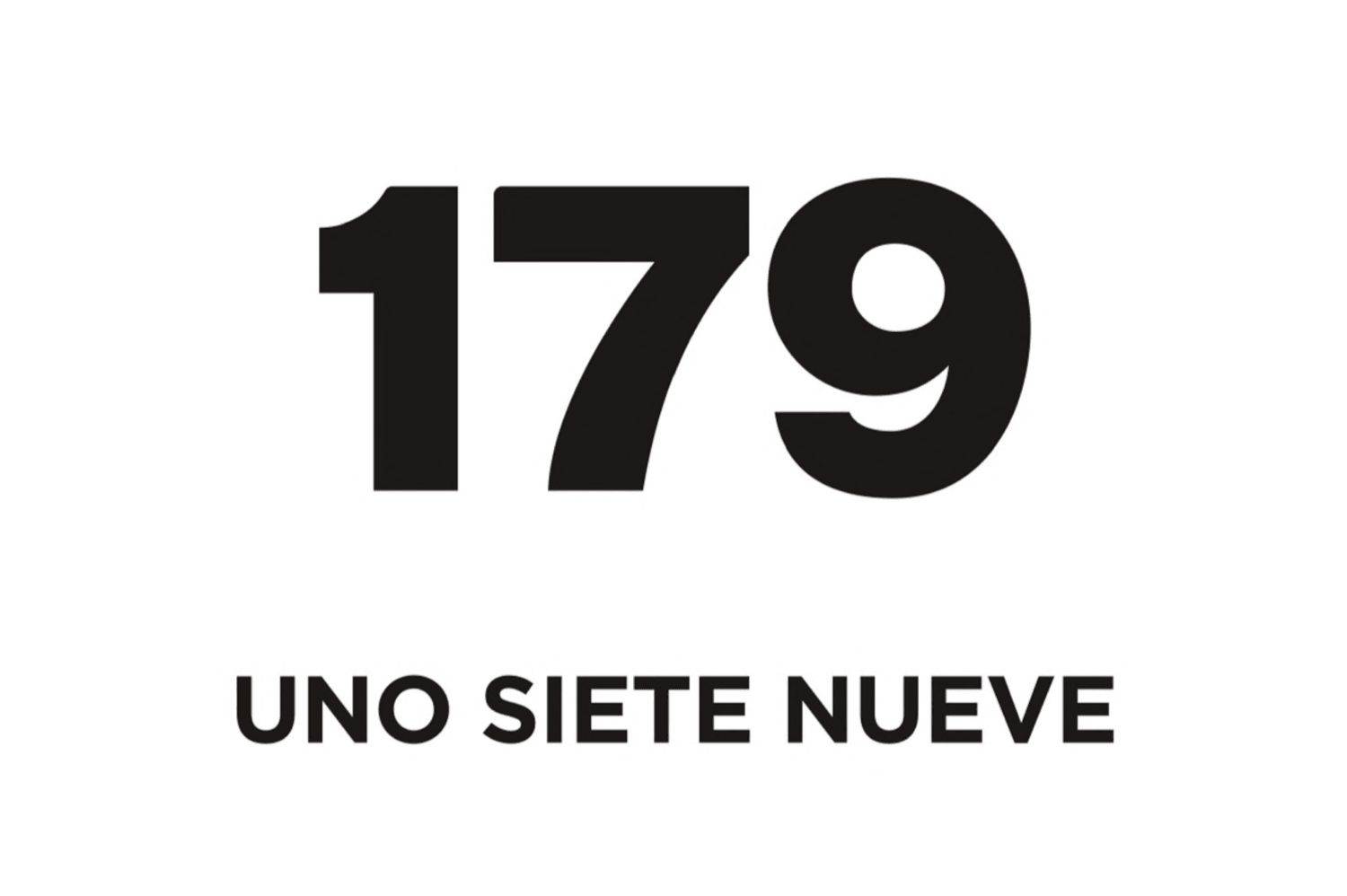 179 UNO SIETE NUEVE