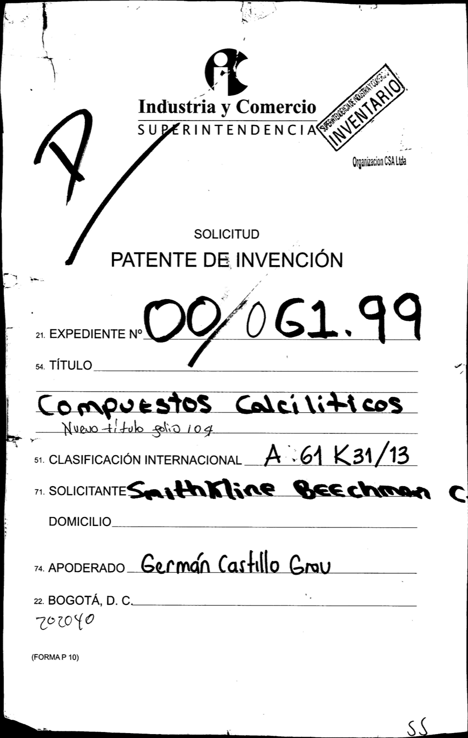 COMPUESTOS CALCILITICOS