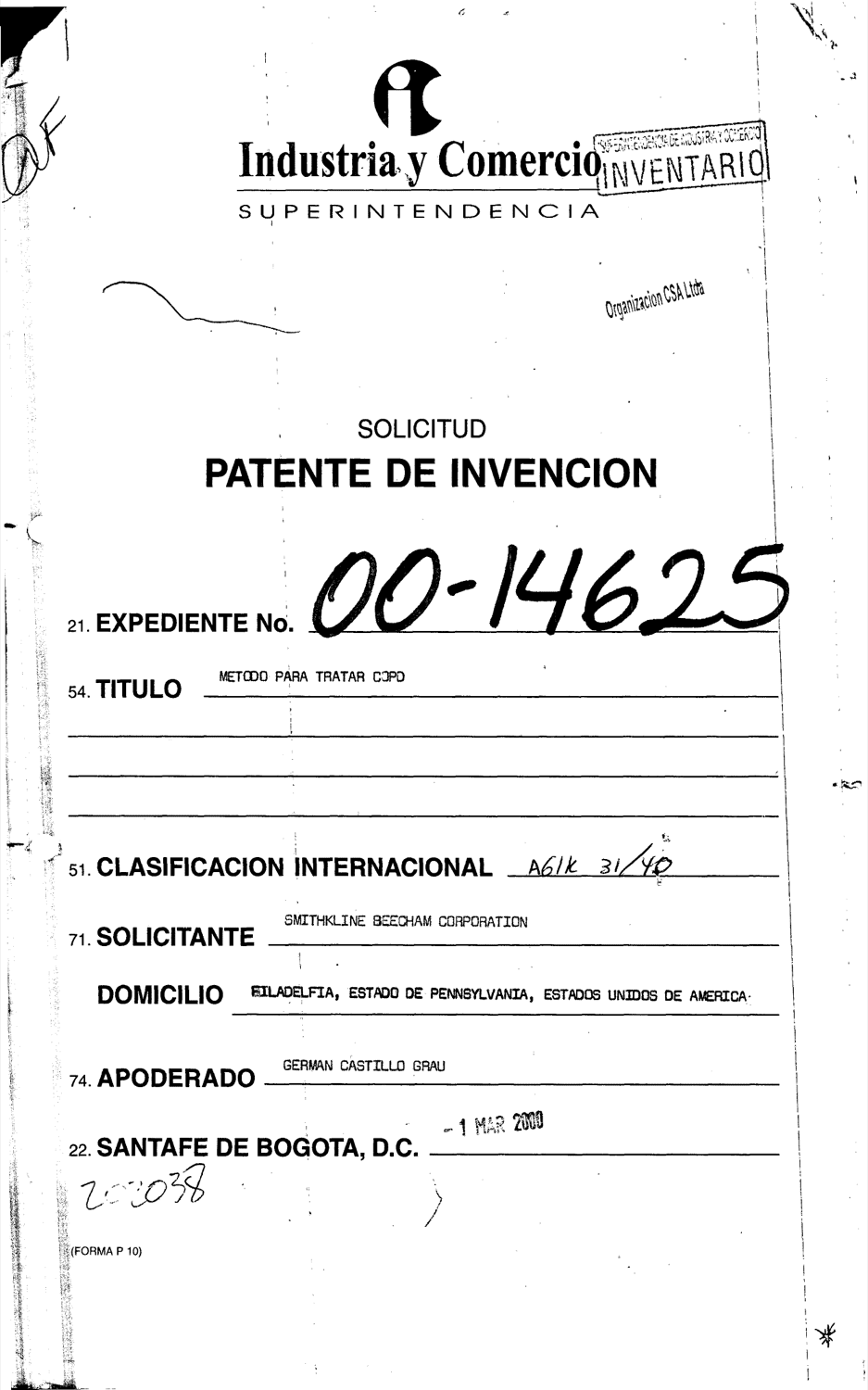 METODO PARA TRATAR COPD