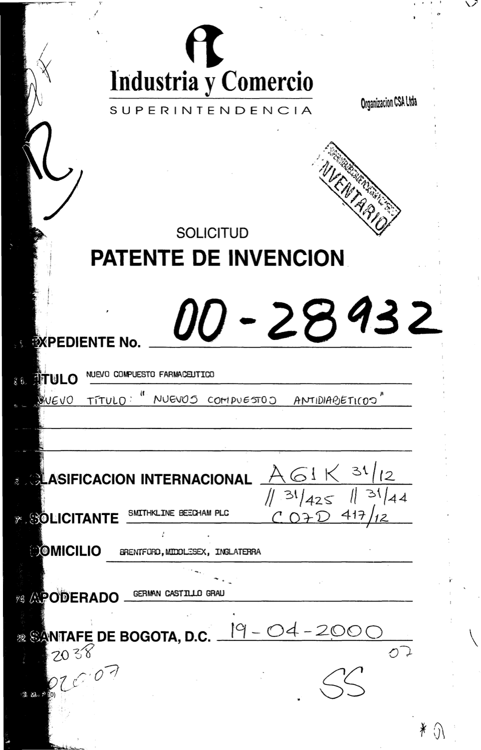 NUEVOSA COMPUESTOS ANTIDIABETICOS
