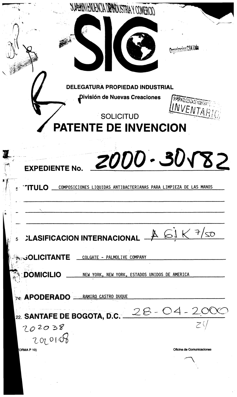 COMPOSICIONES LIQUIDAS ANTIBACTERIANAS PARA LIMPIEZA DE LAS MANOS