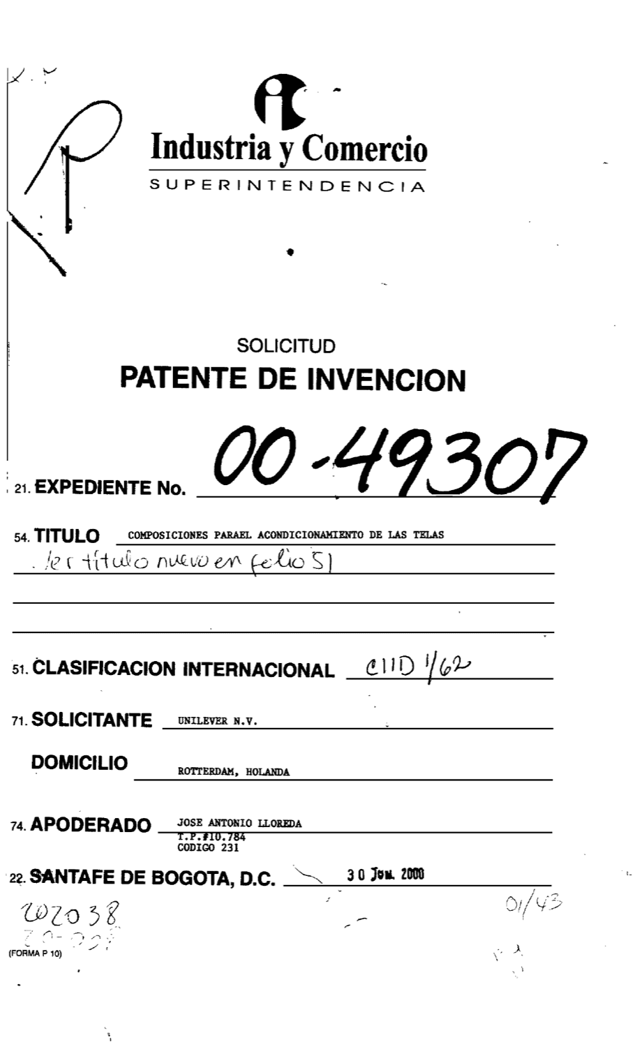 COMPOSICIONES PARA EL ACONDICIONAMIENTO DE LAS TELAS