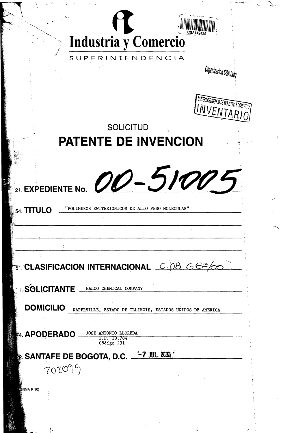 POLIMEROS ZWTERIONICOS DE ALTO PESO MOLECULAR