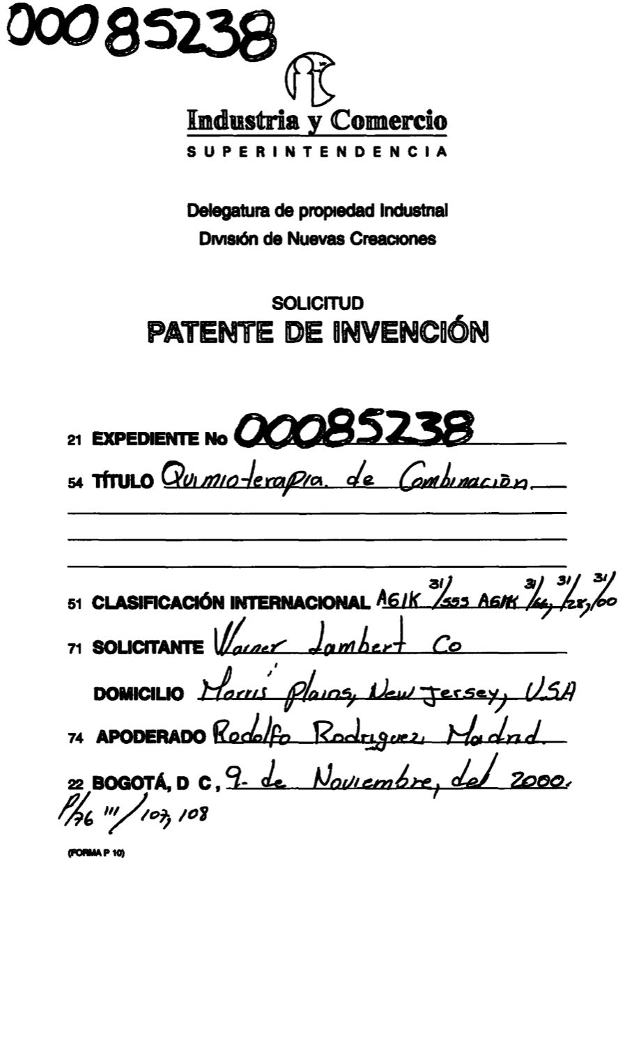 QUIMIOTERAPIA DE COMBINACION