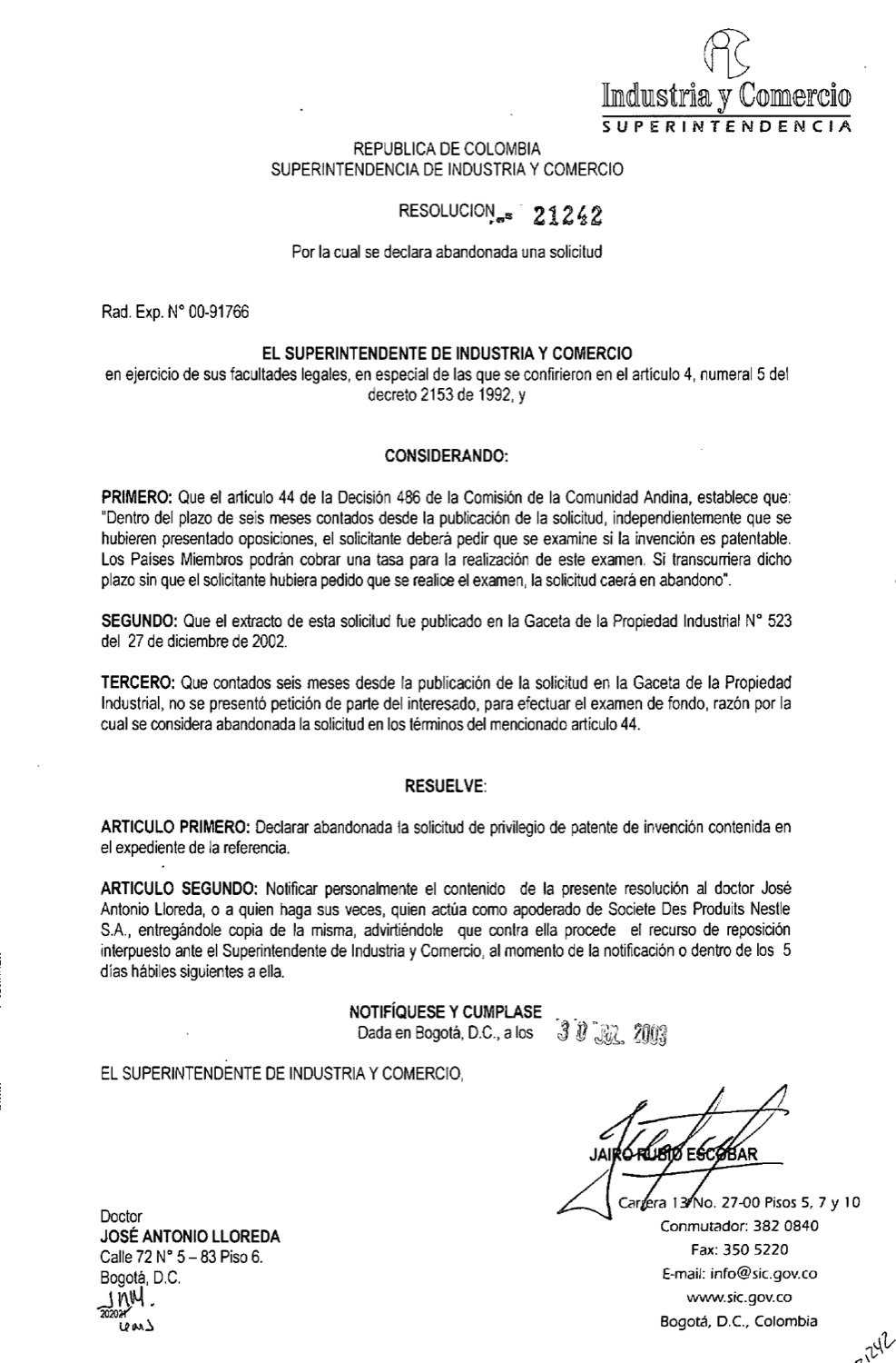 PRODUCTO DE CONFITERIA HIDROCOLOIDE .