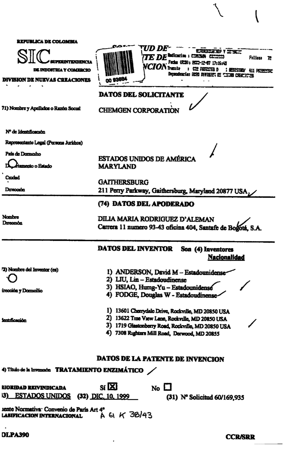 TRATAMIENTO ENZIMATICO