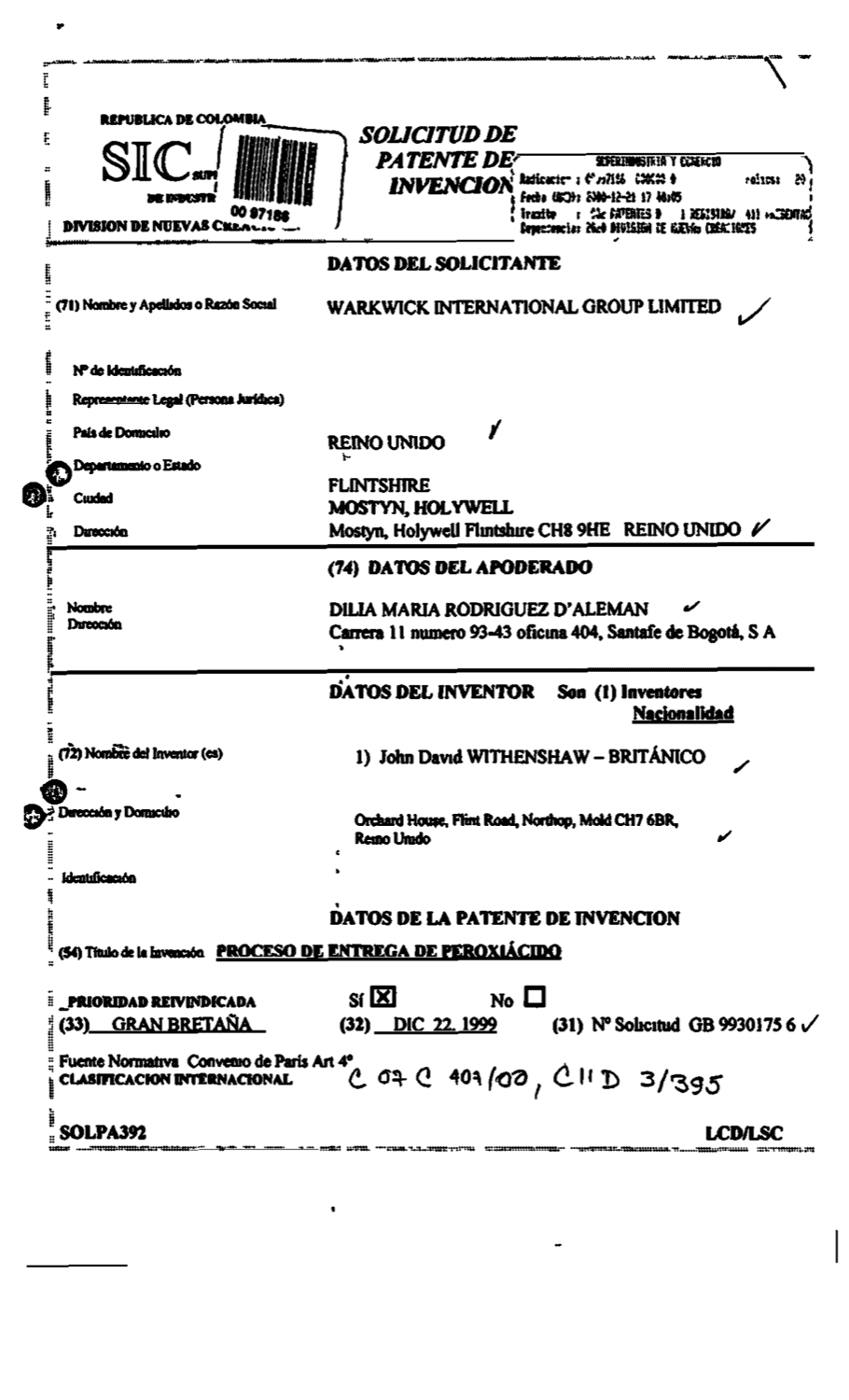 PROCESO DE ENTREGA DE PEROXIACIDO