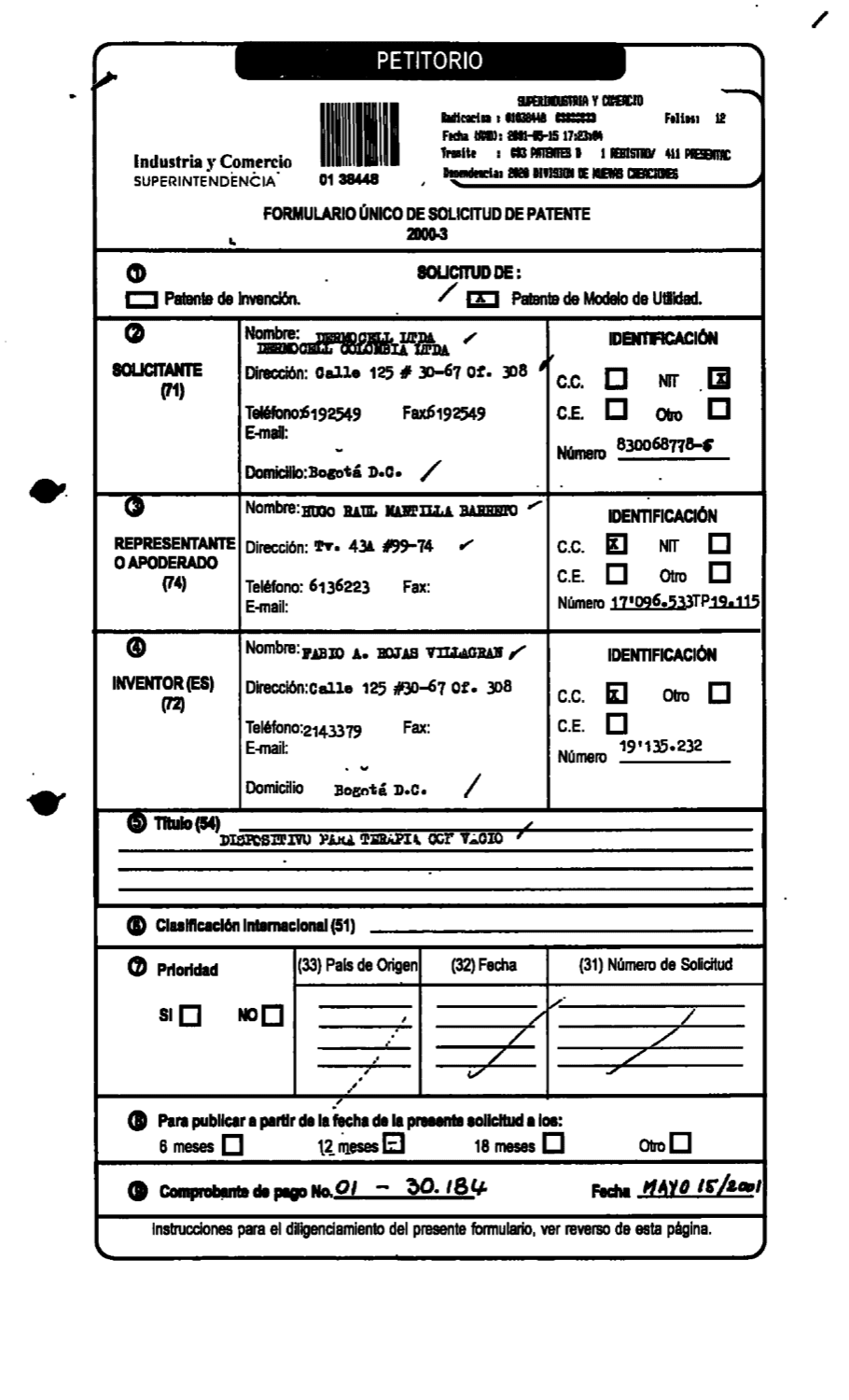 DISPOSITIVO PARA TERAPIA CON VACIO
