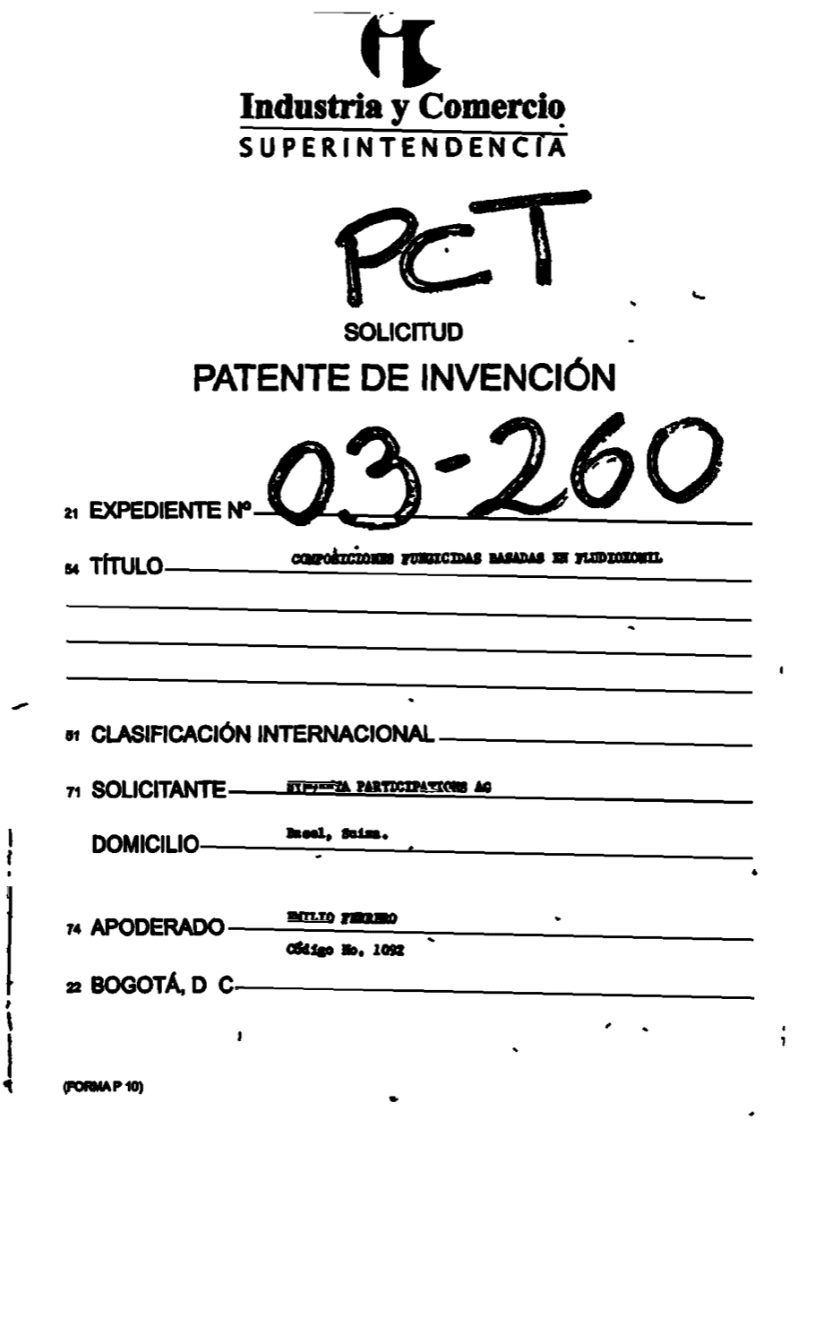 COMPOSICIONES FUNGICIDAS BASADAS EN FLUDIOXONIL