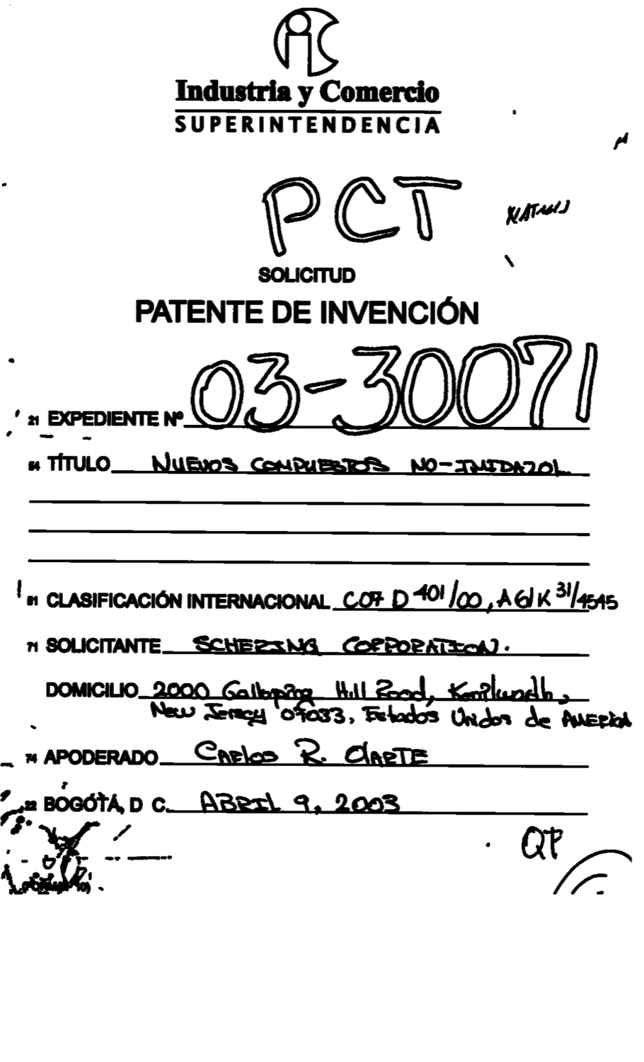 NUEVOS COMPUESTOS NO-IMIDAZOL