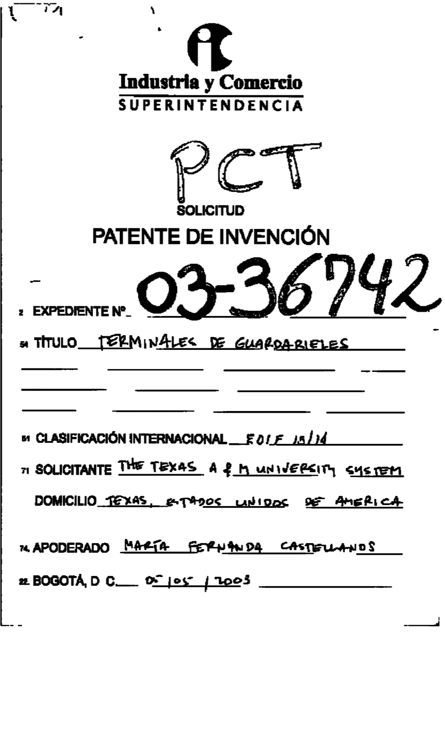 TERMINALES DE GUARDARRIELES