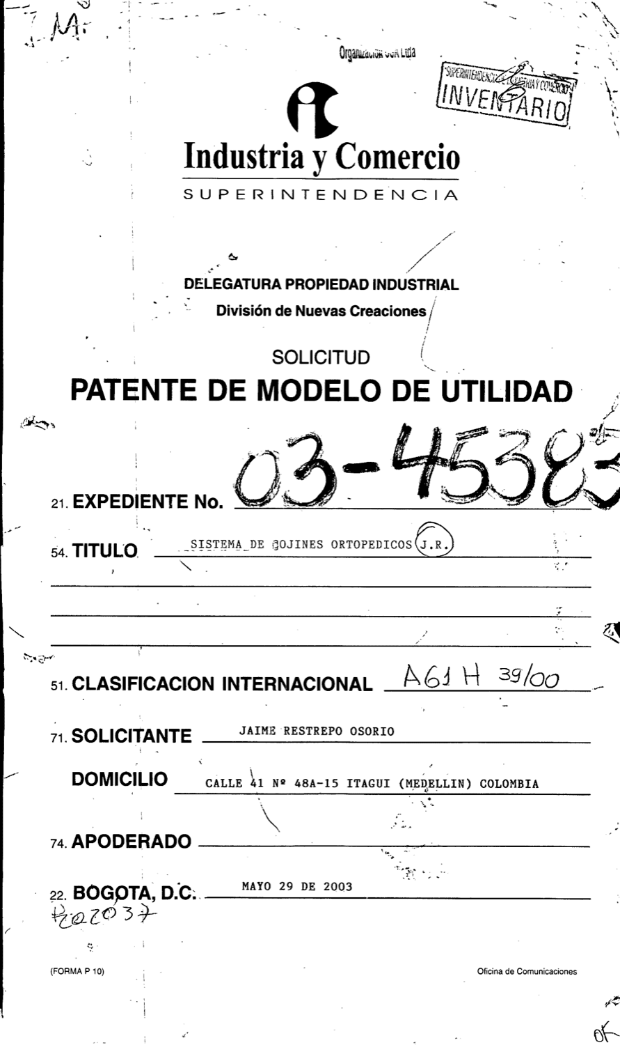 SISTEMA DE COJINES ORTOPEDICOS