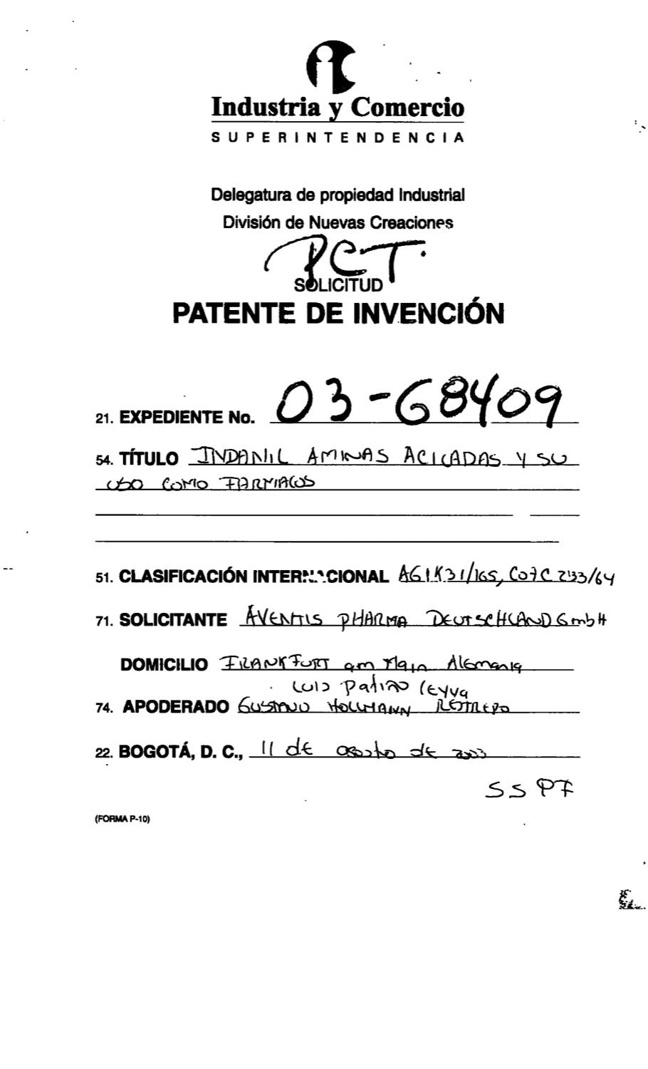 INDANIL AMINAS ACILADAS