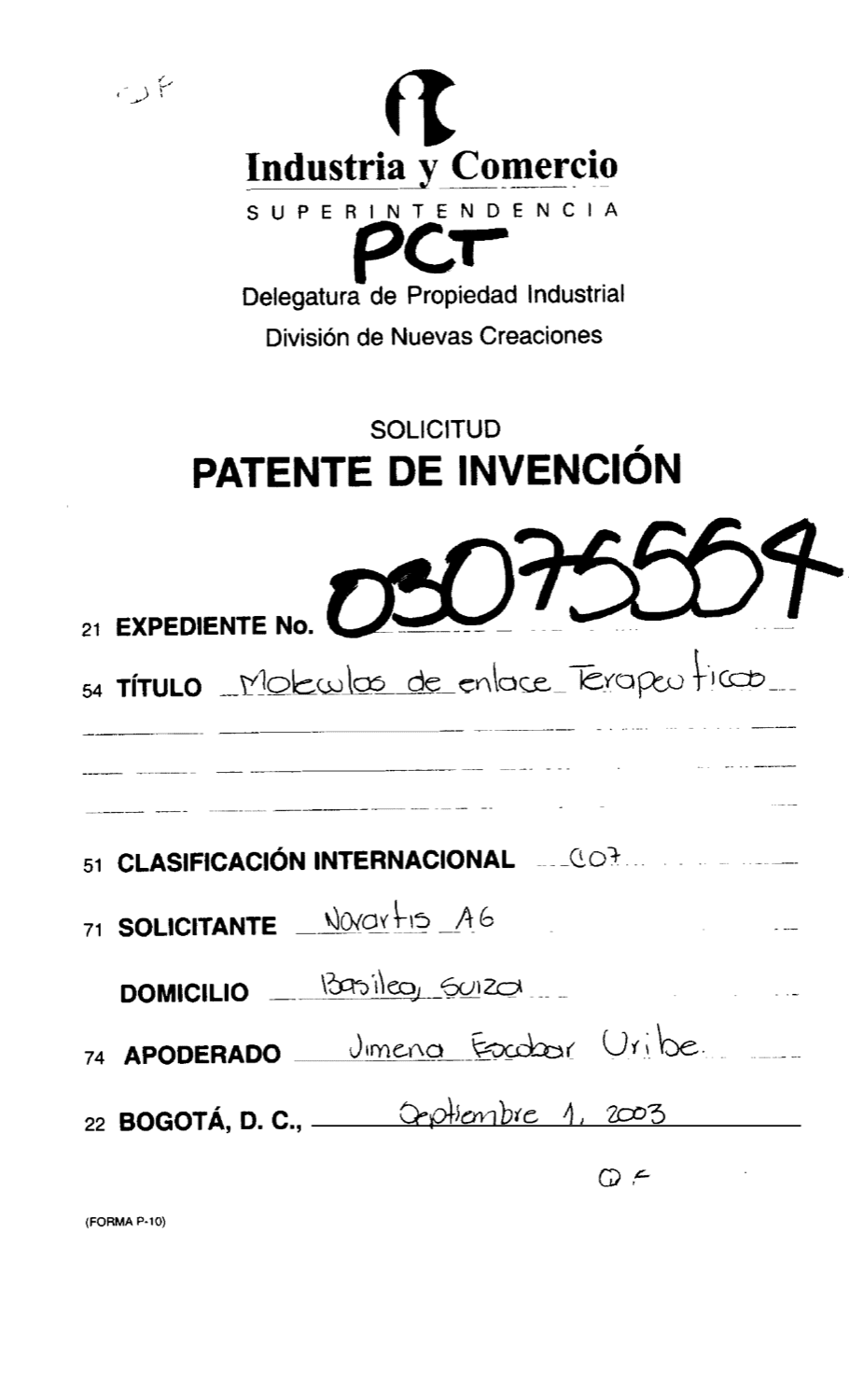 MOLECULAS DE ENLACE TERAPEUTICAS