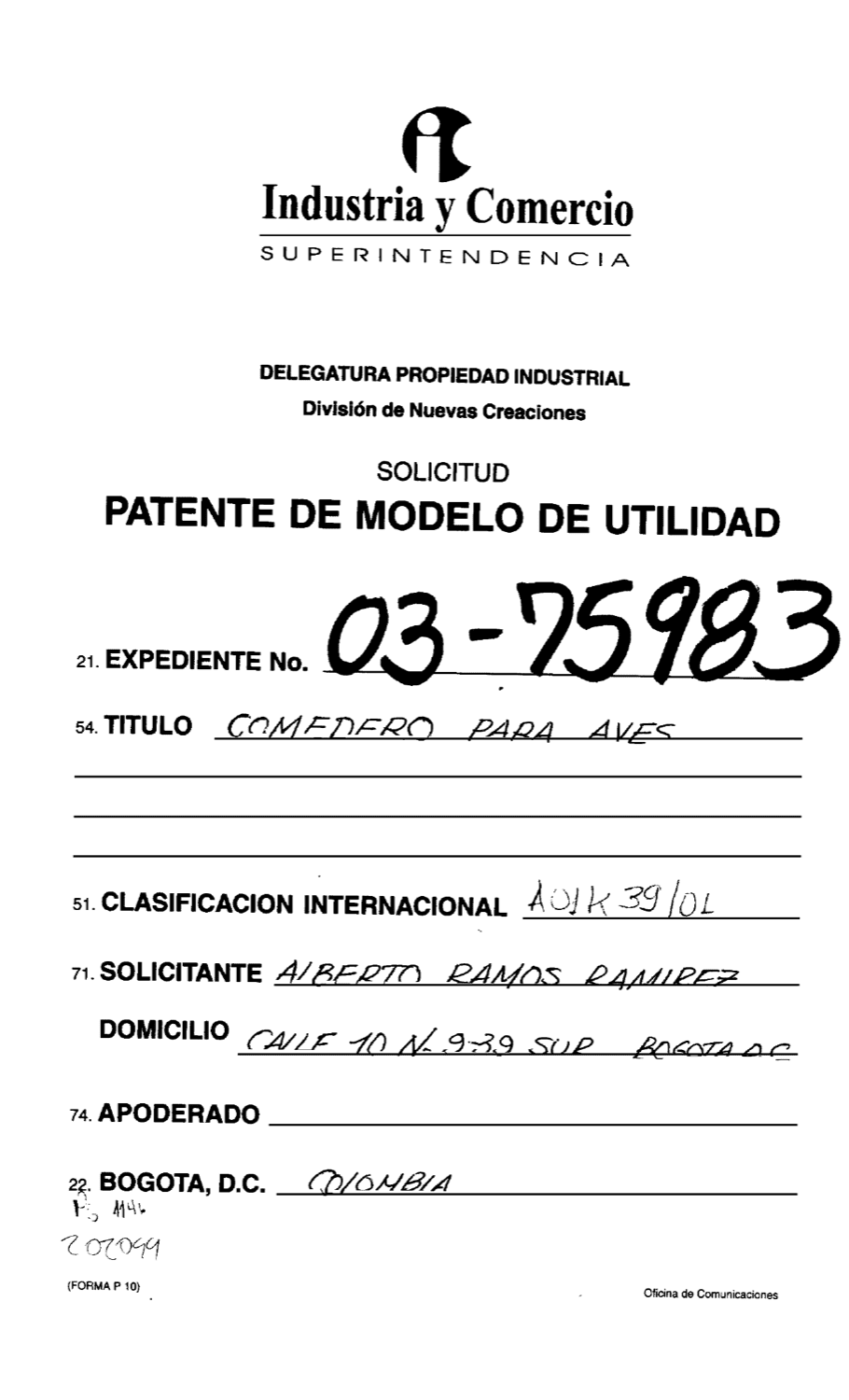 COMEDERO PARA AVES
