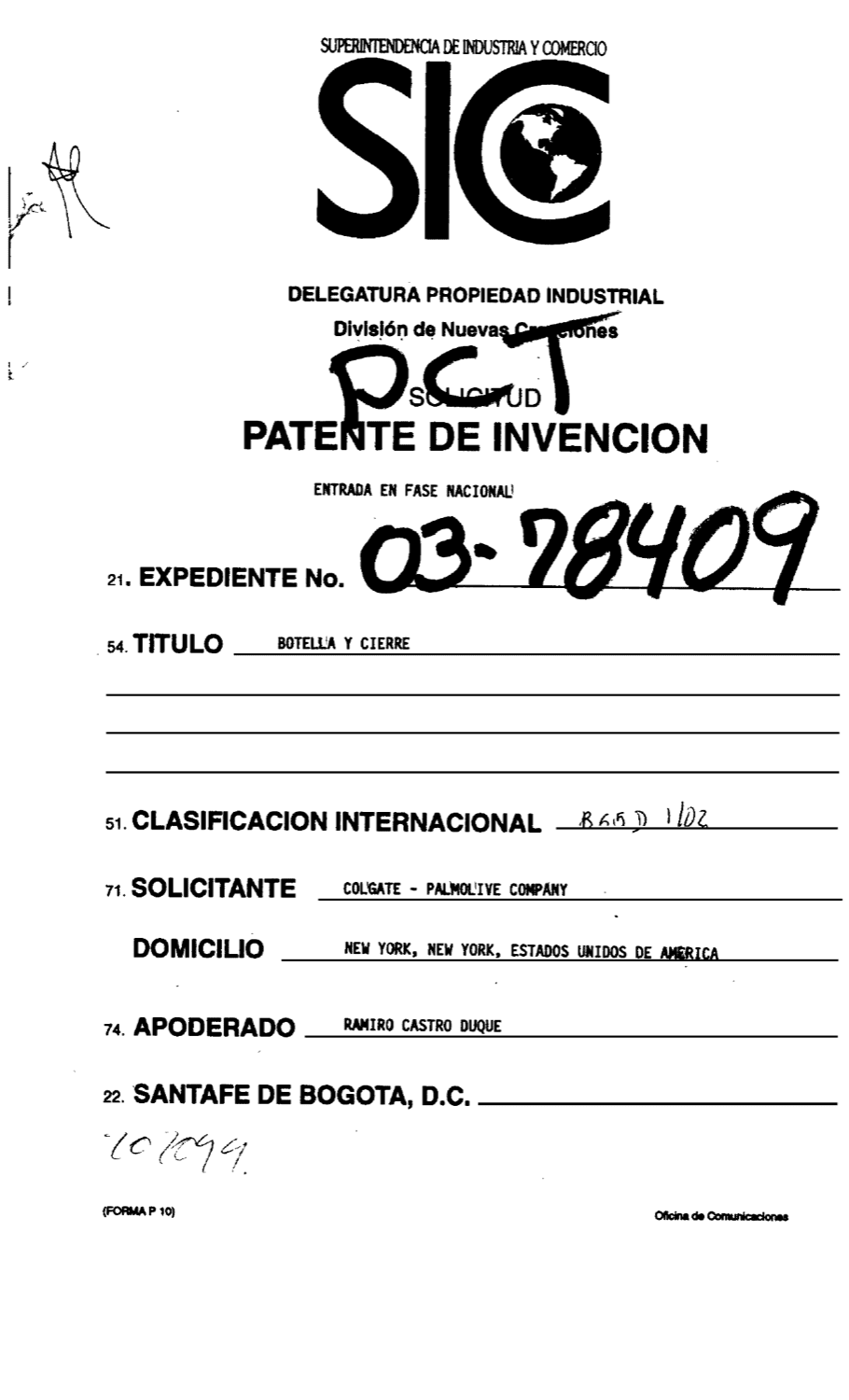 BOTELLA Y CIERRE