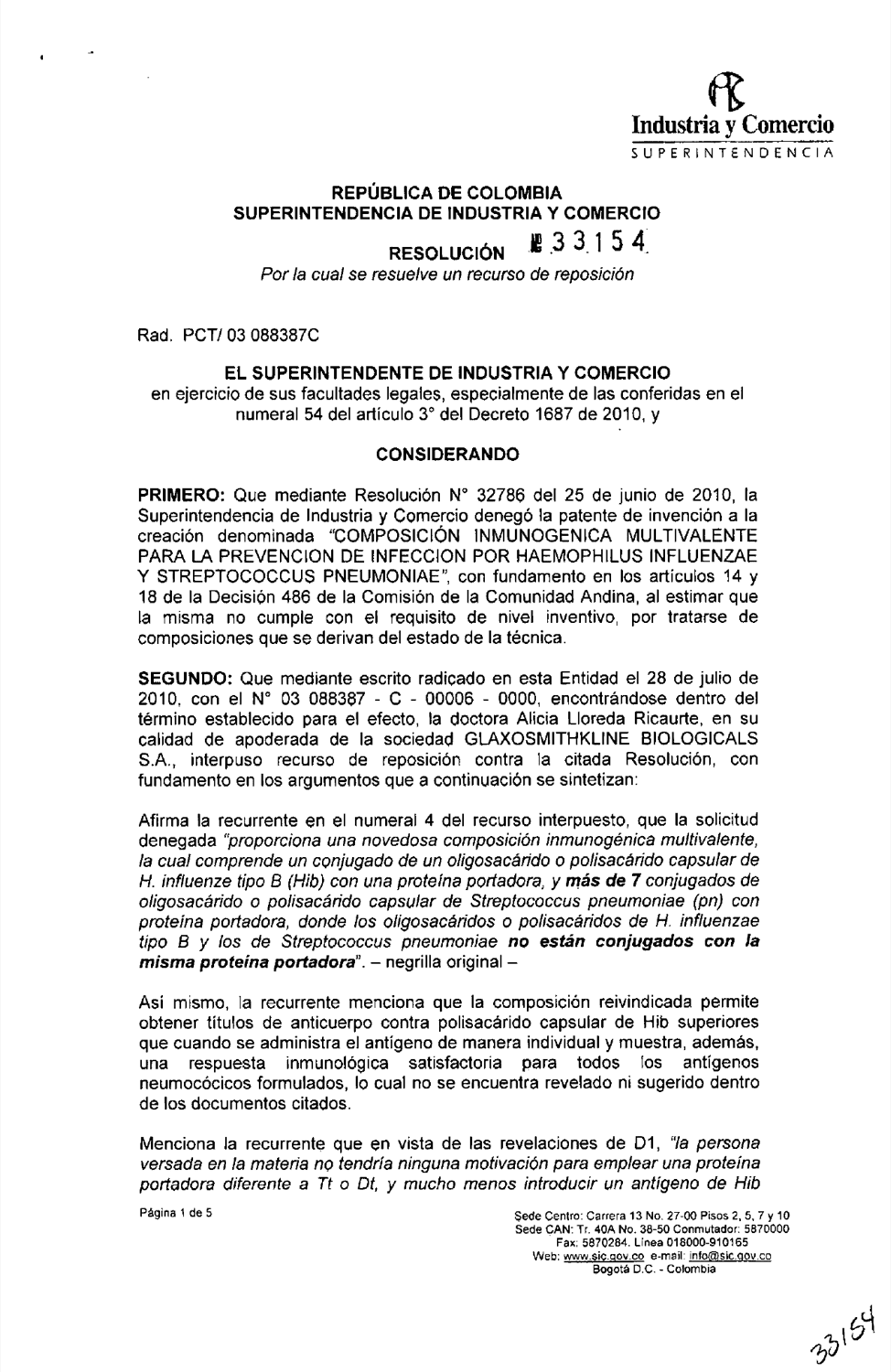 COMPOSICION DE VACUNA