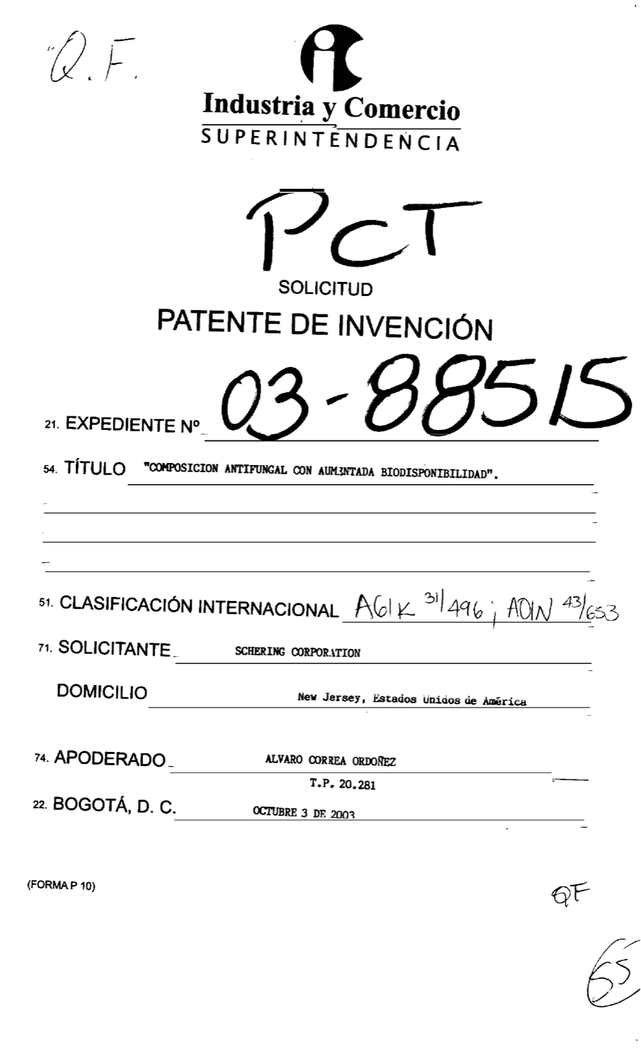 COMPOSICION ANTIFUNGAL CON AUMENTADA BIODISPONIBILIDAD