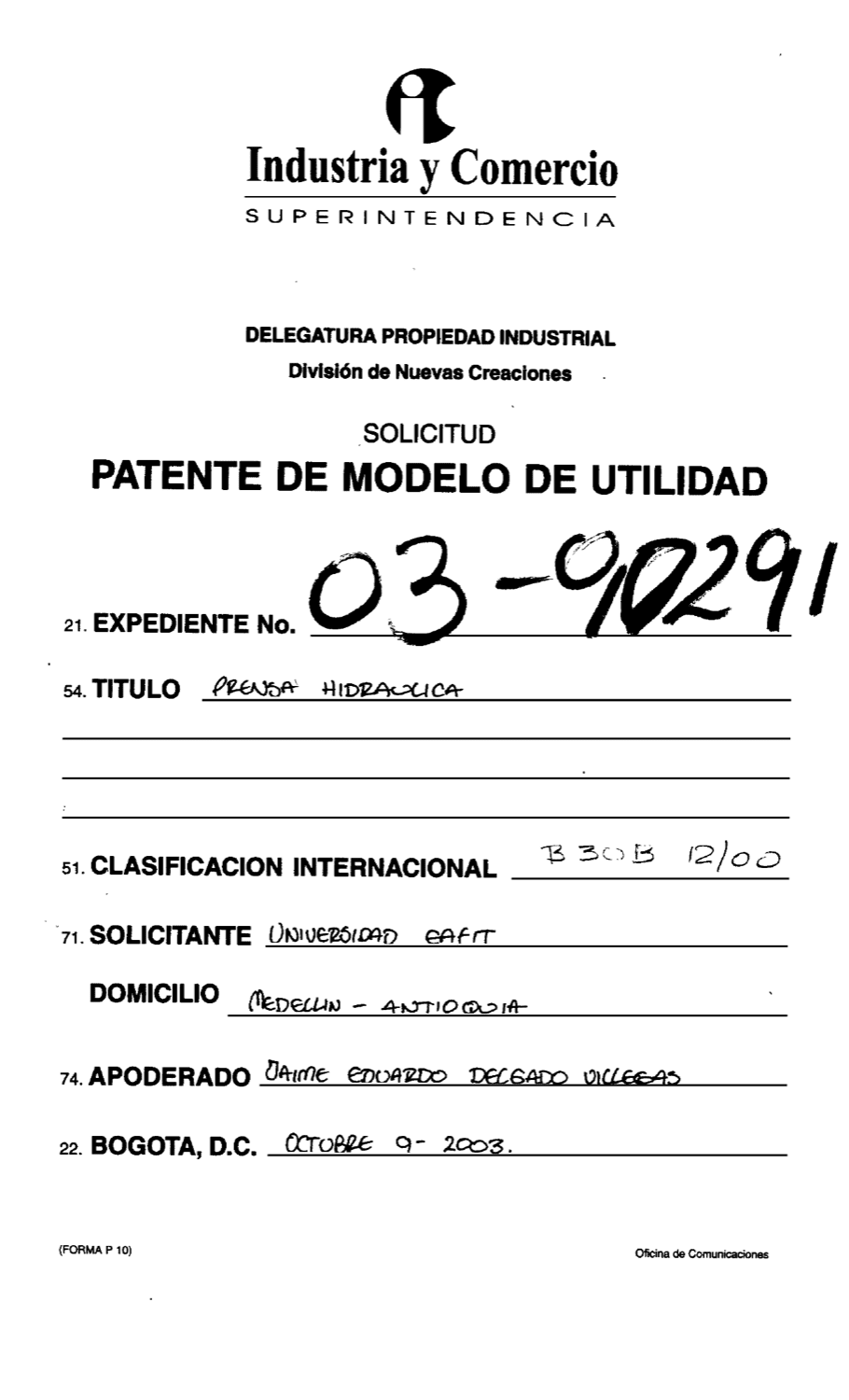 PRENSA HIDRAULICA