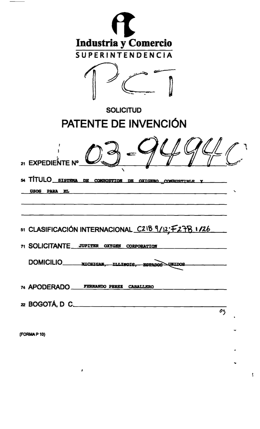 SISTEMA DE COMBUSTION OXIGENO COMBUSTIBLE