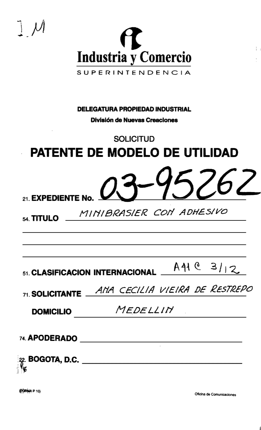 MINIBRASIER CON ADHESIVO