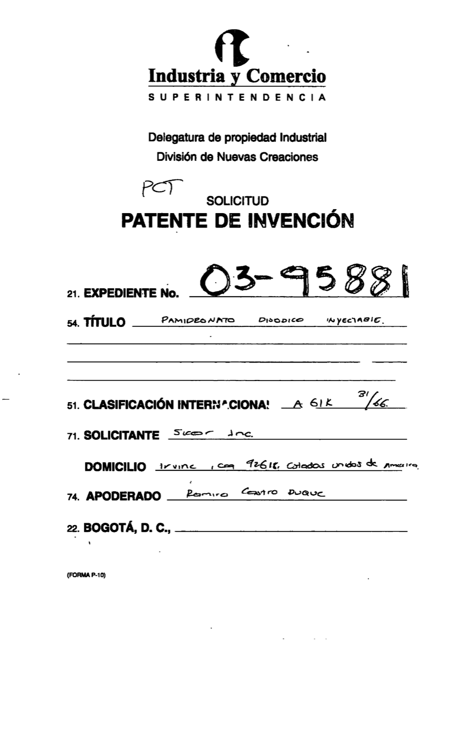 PAMIDRONATO DISODICO INYECTABLE