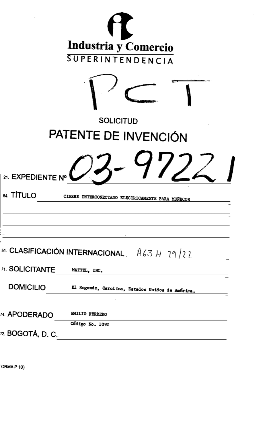 CIERRE INTERCONECTADO ELECTRICAMENTE PARA MUÑECOS