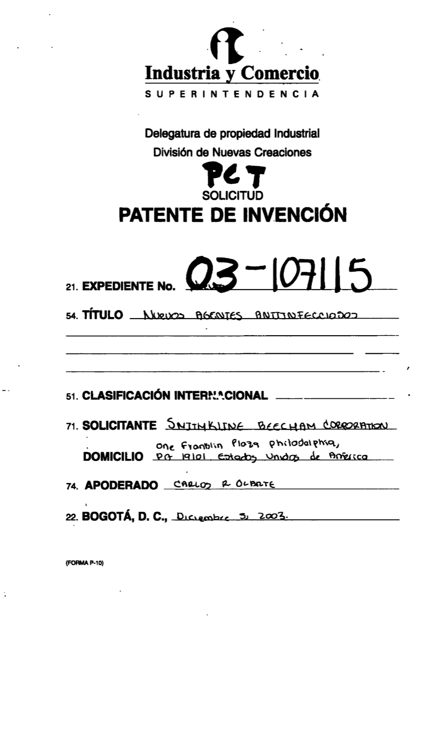 NUEVOS AGENTES ANTIINFECCIOSOS
