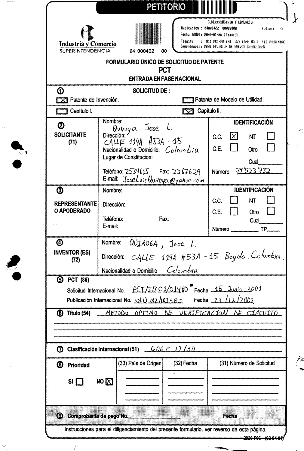 METODO OPTIMO DE VERIFICACION DE CIRCUITO