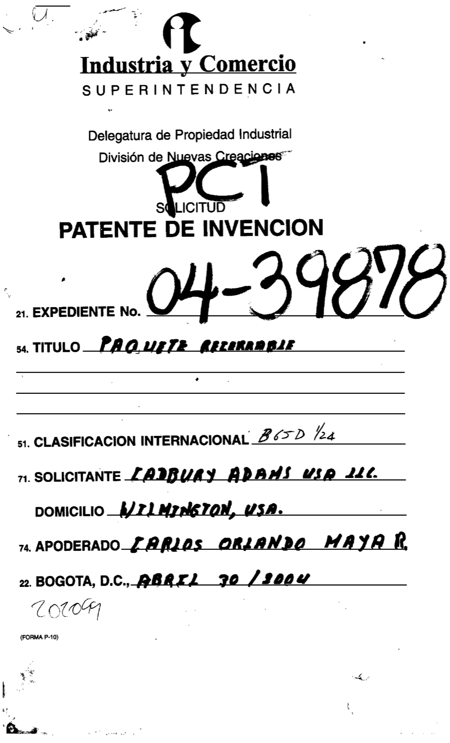 PAQUETE RECERRABLE