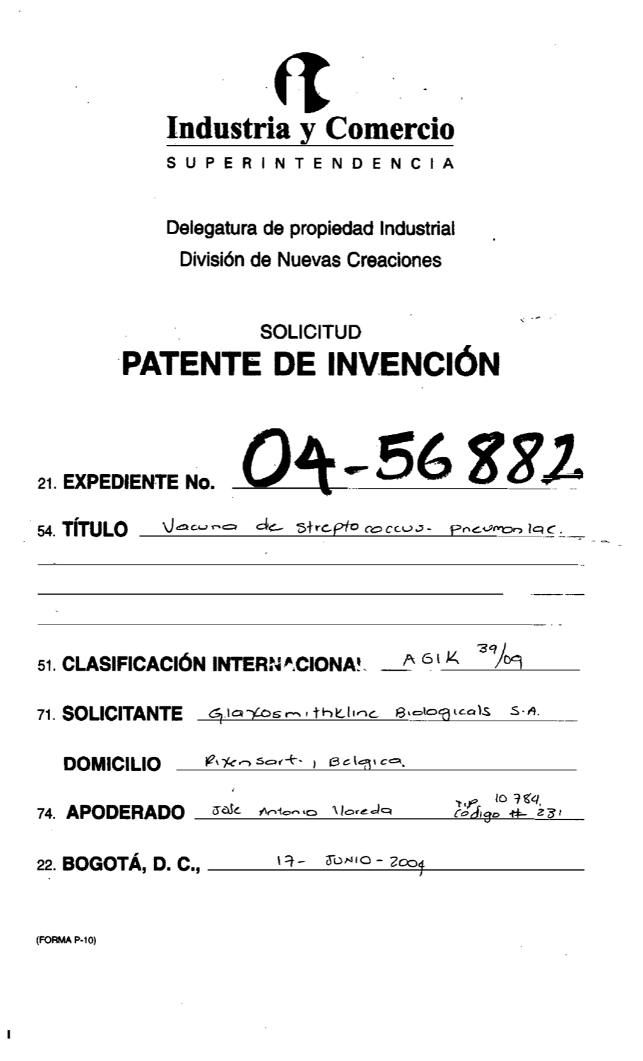 VACUNA DE STREPTOCOCCUS PNEUMONIAE