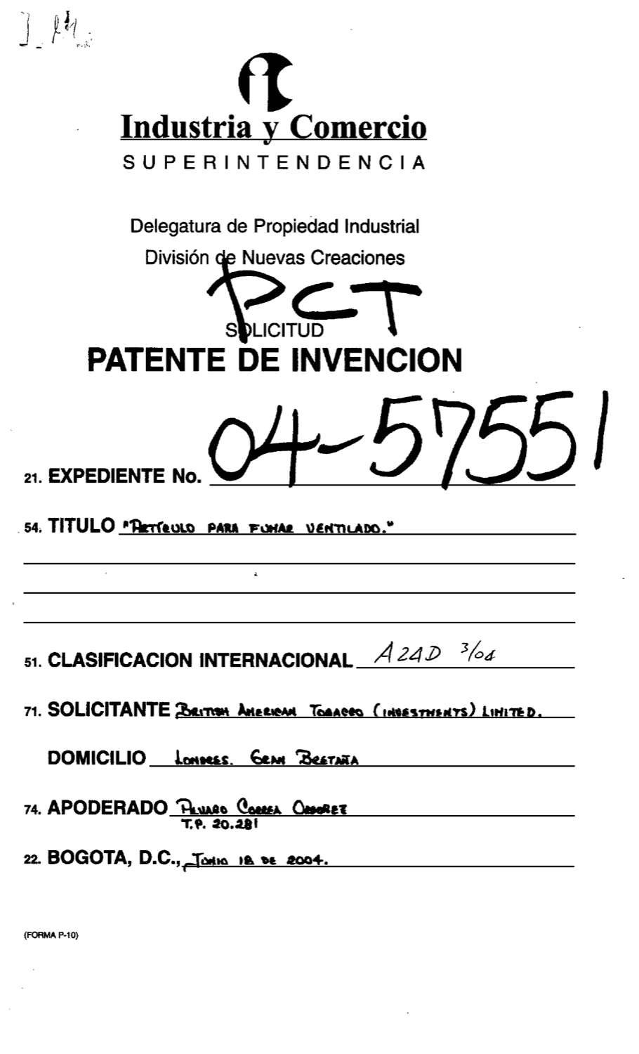 ARTÍCULO PARA FUMAR VENTILADO