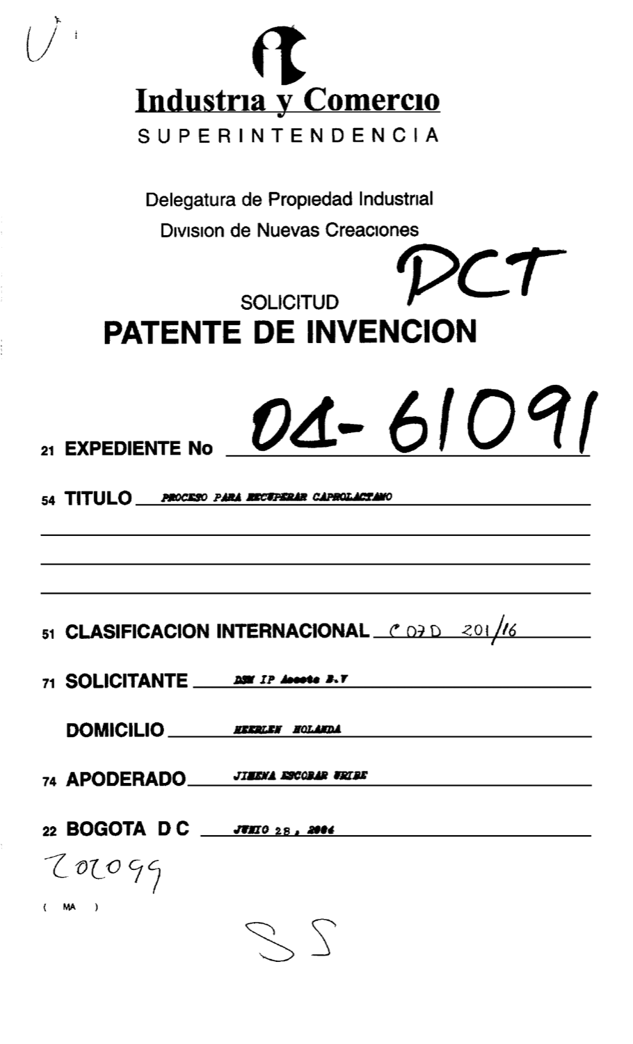 PROCESO PARA RECUPERAR CAPROLACTAMA
