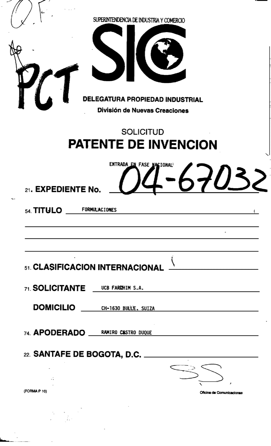 FORMULACIONES