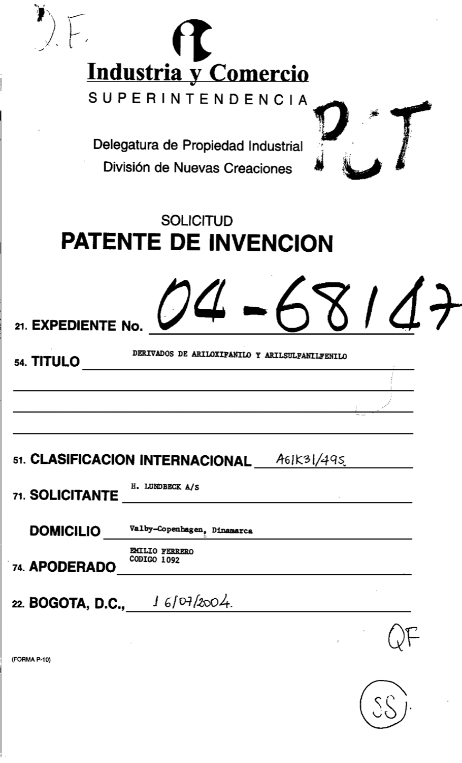 DERIVADOS DE ARILOXIFENILO Y ARILSULFANILFENILO