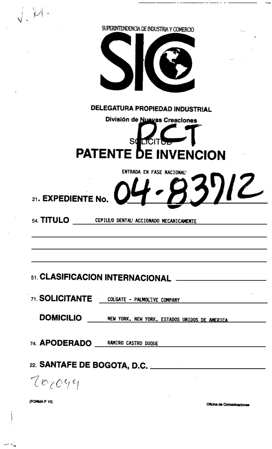 CEPILLO DENTAL ACCIONADO MECANICAMENTE