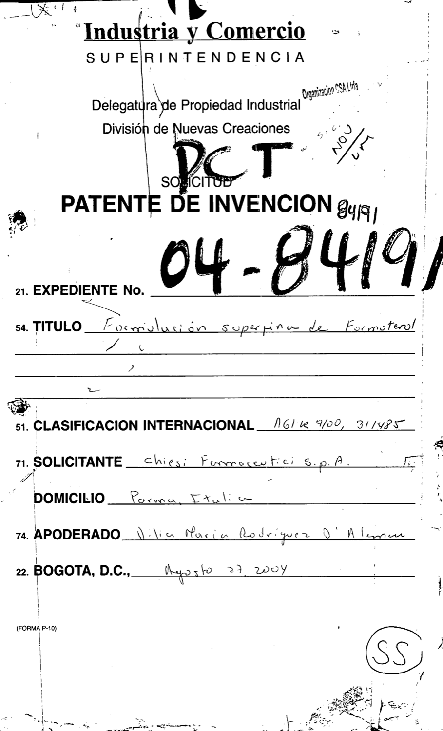 FORMULACION SUPERFINA DE FORMOTEROL
