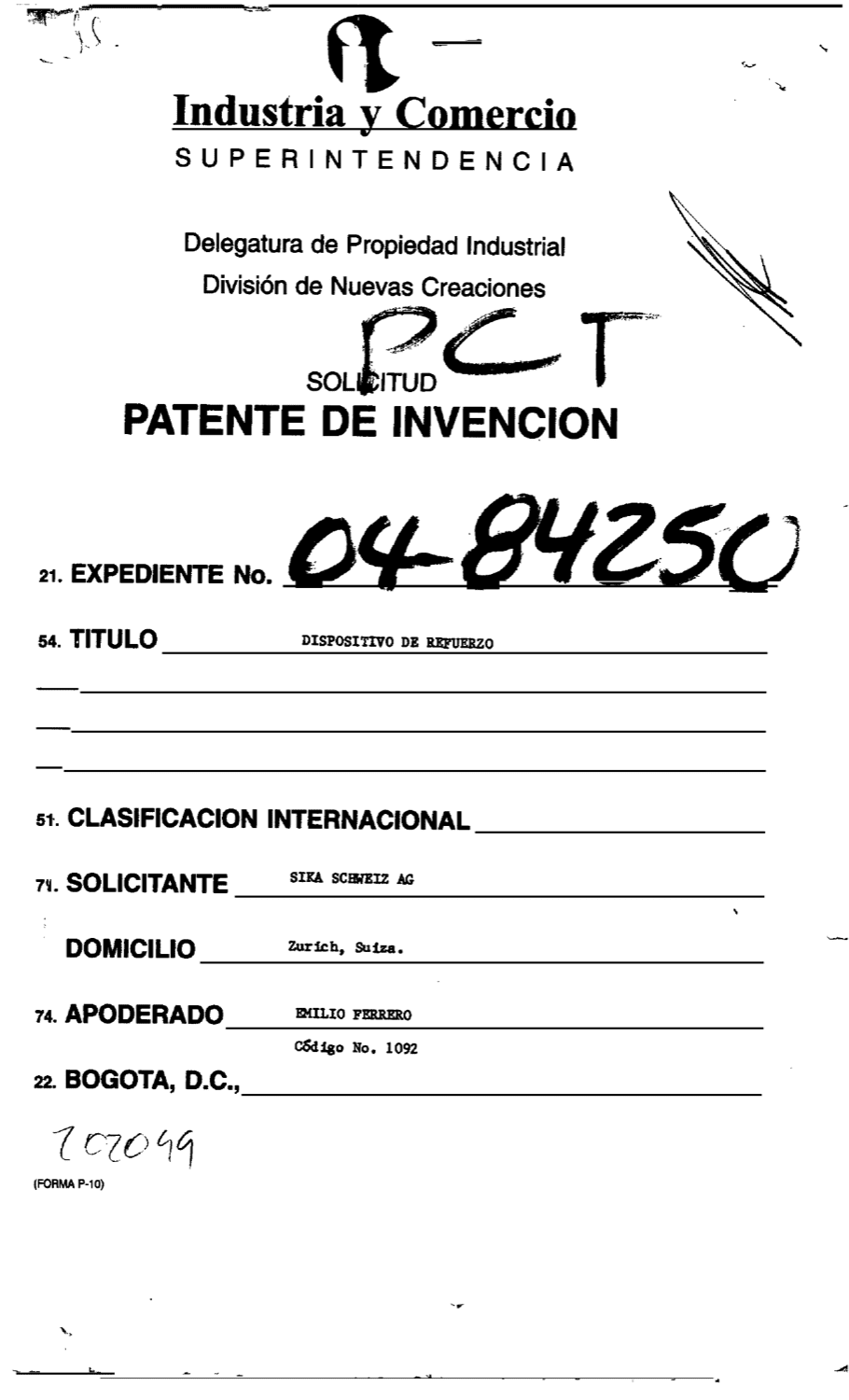 DISPOSITIVO DE REFUERZO