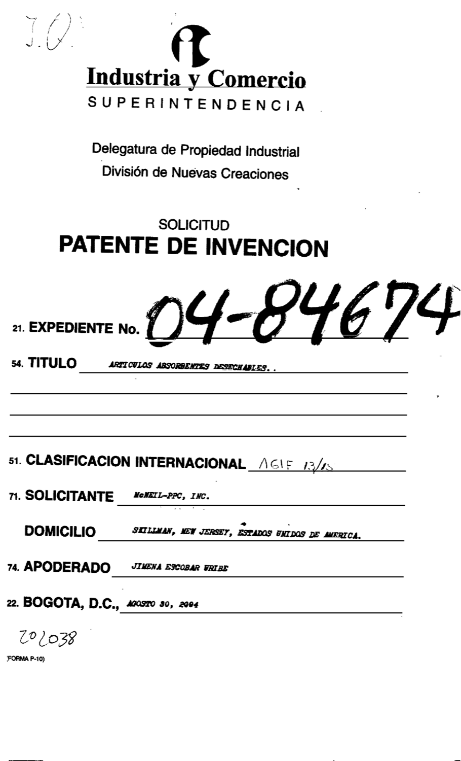 ARTICULOS ABSORBENTES DESECHABLES
