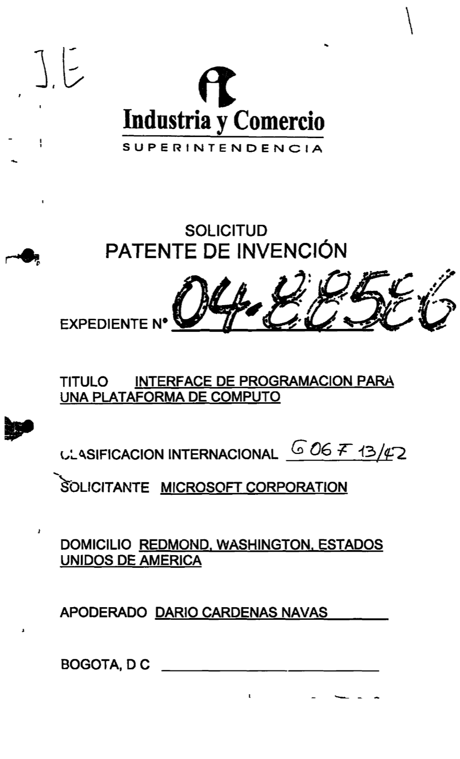 INTERFACE DE PROGRAMACION PARA UNA PLATAFORMA DE COMPUTO