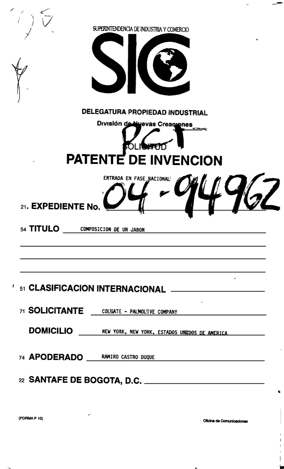 COMPOSICION DE JABON