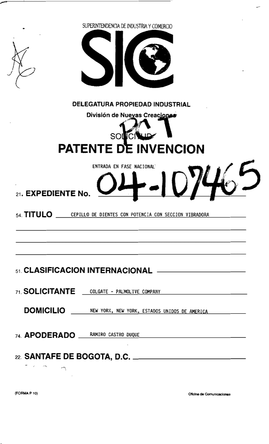 CEPILLO DE DIENTES CON POTENCIA CON SECCION VIBRADORA
